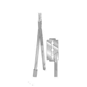 Razor Blade Breaker and Holder, 12cm