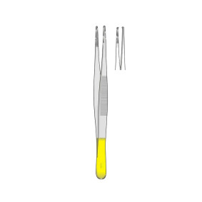 Standard T.C. (Tungsten Carbide) Tissue Forceps, 1X2 Teeth