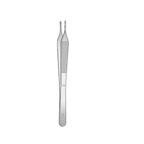 Adson Brown Delicate Tissue Forceps, 9x9 Teeth, 15cm, Straight Adson Brown Delicate Tissue Forceps, 9x9 Teeth, 15cm, Straight