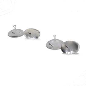 Corneal Eye Shield Protector Stainless Steel with holding Point, 26mm X 17mm (Small) and 29mm X 21mm (Large) Set of 2 Pairs Corneal Eye Shield Protector Stainless Steel with holding Point, 26mm X 17mm (Small) and 29mm X 21mm (Large) Set of 2 Pairs