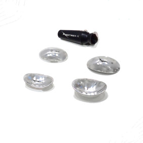 Corneal Eye Shield Protector Stainless Steel with Suction Pump, 26mm X 17mm (Small) and 29mm X 21mm (Large) Set of 6 Pcs Corneal Eye Shield Protector Stainless Steel with Suction Pump, 26mm X 17mm (Small) and 29mm X 21mm (Large) Set of 6 Pcs