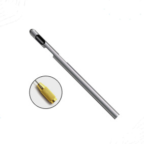 Three Port Spiral Holes Cannula, Threaded Fitting Three Port Spiral Holes Cannula, Threaded Fitting