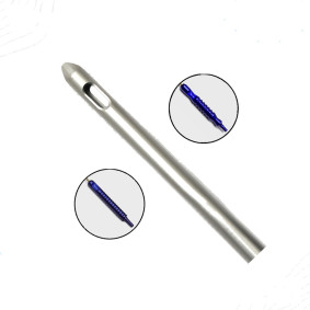 Tapered Tip Two Ports Cannula, Power Handle