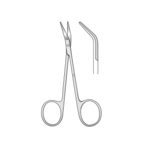 Converse Graefe Nasal Scissors, Angled, Blunt/Blunt, 10cm Converse Graefe Nasal Scissors, Angled, Blunt/Blunt, 10cm