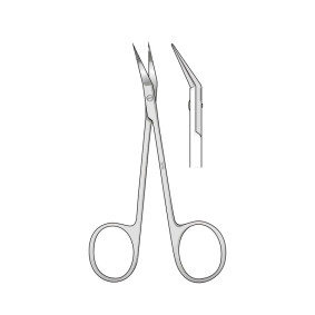 Wilmer (winter) Converse Scissors, Angled, Sharp/Sharp, 10cm