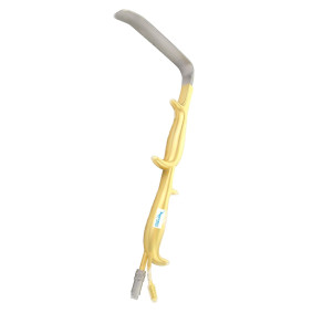 DOUBLE HANDED BREAST RETRACTOR WITH FIBER OPTIC LIGHT GUIDE DOUBLE HANDED BREAST RETRACTOR WITH FIBER OPTIC LIGHT GUIDE
