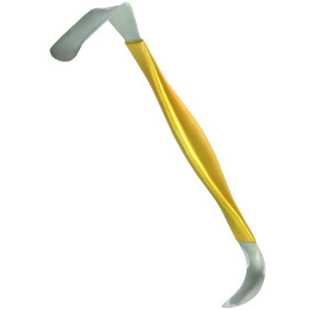 BREAST RETRACTOR, DOUBLE ENDED, BLADES 22MM X 55MM AND 38MM X 70MM BREAST RETRACTOR, DOUBLE ENDED, BLADES 22MM X 55MM AND 38MM X 70MM