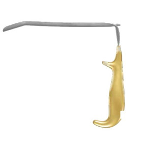 FERREIRA BREAST AUGMENTATION RETRACTOR, WITH FIBER OPTIC LIGHT GUIDE, 25 X 171 MM BLADE WIDTH, 130 MM HANDLE LENGTH WIDTH FERREIRA BREAST AUGMENTATION RETRACTOR, WITH FIBER OPTIC LIGHT GUIDE, 25 X 171 MM BLADE WIDTH, 130 MM HANDLE LENGTH WIDTH