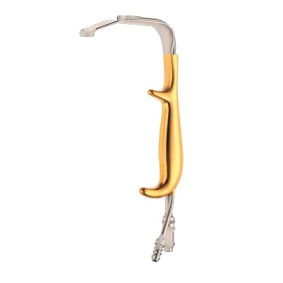 TEBBETTS RETRACTOR WITH FIBER OPTIC LIGHT GUIDE AND IRRIGATION TUBE, 18.5CM TEBBETTS RETRACTOR WITH FIBER OPTIC LIGHT GUIDE AND IRRIGATION TUBE, 18.5CM