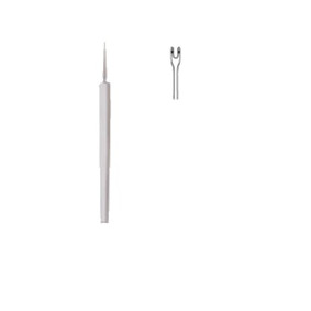 GUTHRIE DOUBLE RETRACTOR HOOK, 13CM, SHARP
