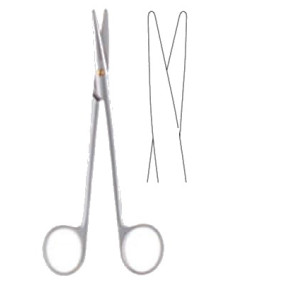 METZENBAUM SCISSORS, 14CM, SHORT BLADES