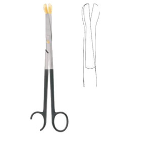 SOLZ "GOLD TIP" SUPERCUT SCISSORS, 20CM, CURVED, SLIGHT BEVEL ON SHANK SOLZ "GOLD TIP" SUPERCUT SCISSORS, 20CM, CURVED, SLIGHT BEVEL ON SHANK