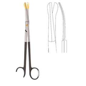 SOLZ "GOLD TIP" SUPERCUT SCISSORS, 20CM, CURVED, STRONG BEVEL ON SHANK SOLZ "GOLD TIP" SUPERCUT SCISSORS, 20CM, CURVED, STRONG BEVEL ON SHANK