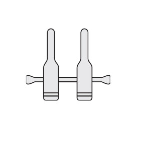 Microvascular Clamp pair approximator with slide, a-2.2mm X b-8.0mm X c-3.8mm X d-1.1mm Microvascular Clamp pair approximator with slide, a-2.2mm X b-8.0mm X c-3.8mm X d-1.1mm