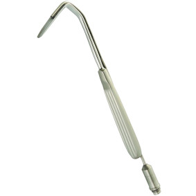 AUFRICHT NASAL RETRACTOR, 6 1/4" (16CM), 7MM TIP, 45MM BLADE, WITH FIBER OPTIC LIGHT GUIDE AUFRICHT NASAL RETRACTOR, 6 1/4" (16CM), 7MM TIP, 45MM BLADE, WITH FIBER OPTIC LIGHT GUIDE