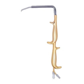 Tebbetts Fiber Optic retractor, With Double Handle and Teeth at Tip Tebbetts Fiber Optic retractor, With Double Handle and Teeth at Tip