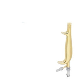 Tebbetts Fiber Optic retractor, Insulated Blade With Teeth 18.5cm Tebbetts Fiber Optic retractor, Insulated Blade With Teeth 18.5cm