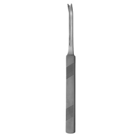 GIUNTA OSTEOTOME, DOUBLE GUARDED, CURVED, 4 MM WIDTH, 7" (178 MM) LENGTH GIUNTA OSTEOTOME, DOUBLE GUARDED, CURVED, 4 MM WIDTH, 7" (178 MM) LENGTH