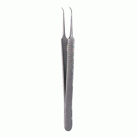 Micro Forceps, 45 Degree Angle, Sharp, 10.5cm Micro Forceps, 45 Degree Angle, Sharp, 10.5cm