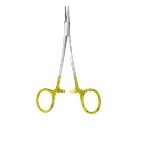 HALSEY T.C. NEEDLE HOLDER, 13.5CM, SERRATED HALSEY T.C. NEEDLE HOLDER, 13.5CM, SERRATED