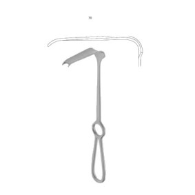 OBWEGESER ALVEOLAR (WISDOM TOOTH) RETRACTOR, 22CM, 13/23 X 70MM OBWEGESER ALVEOLAR (WISDOM TOOTH) RETRACTOR, 22CM, 13/23 X 70MM