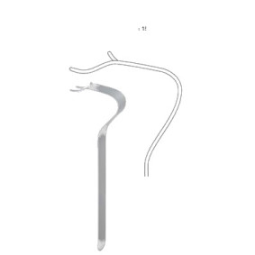 OBWEGESER CHIN RETRACTOR, 16CM OBWEGESER CHIN RETRACTOR, 16CM
