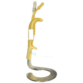 Ring breast retractor with fiber optic illumination and irrigation tube Ring breast retractor with fiber optic illumination and irrigation tube