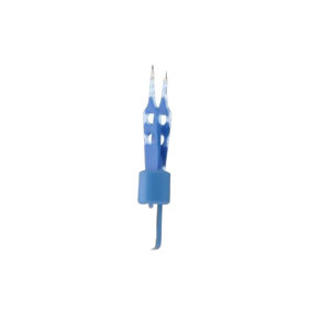 Ophthalmic Bipolar Forceps straight European pattern, Block Connector Fitting, straight tip Ophthalmic Bipolar Forceps straight European pattern, Block Connector Fitting, straight tip