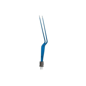Hardy Bipolar Forceps angled shape American Pattern, straight tip Hardy Bipolar Forceps angled shape American Pattern, straight tip