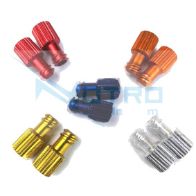 Locks Set (10 Pieces) for Luer Lock Syringes, Aluminium Locks Set (10 Pieces) for Luer Lock Syringes, Aluminium